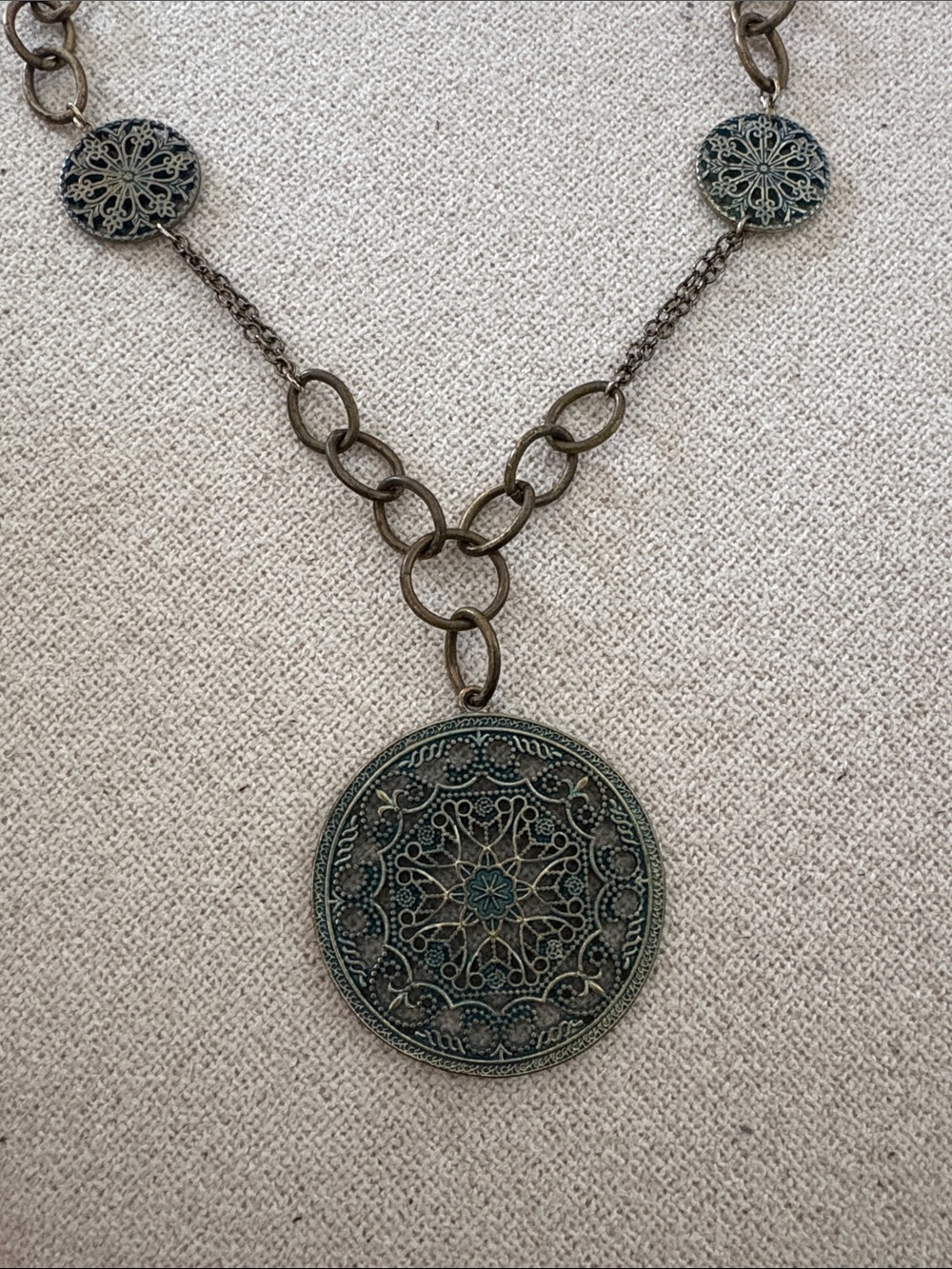 Vintage Boho Style Pendant Necklace